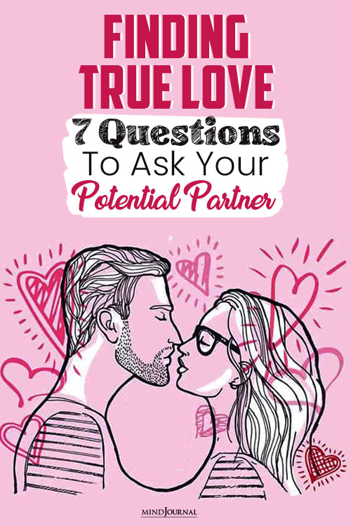 finding true love questions to ask your potential partner pin