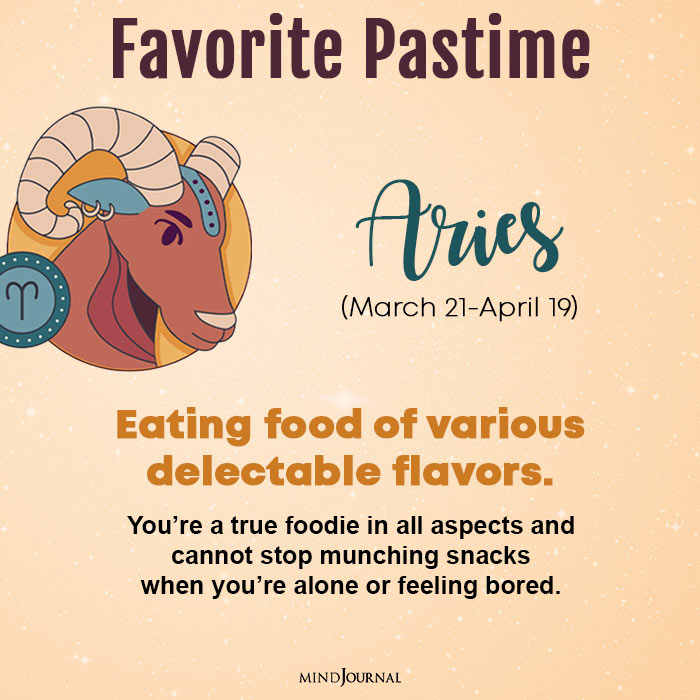 your favorite pastime aries