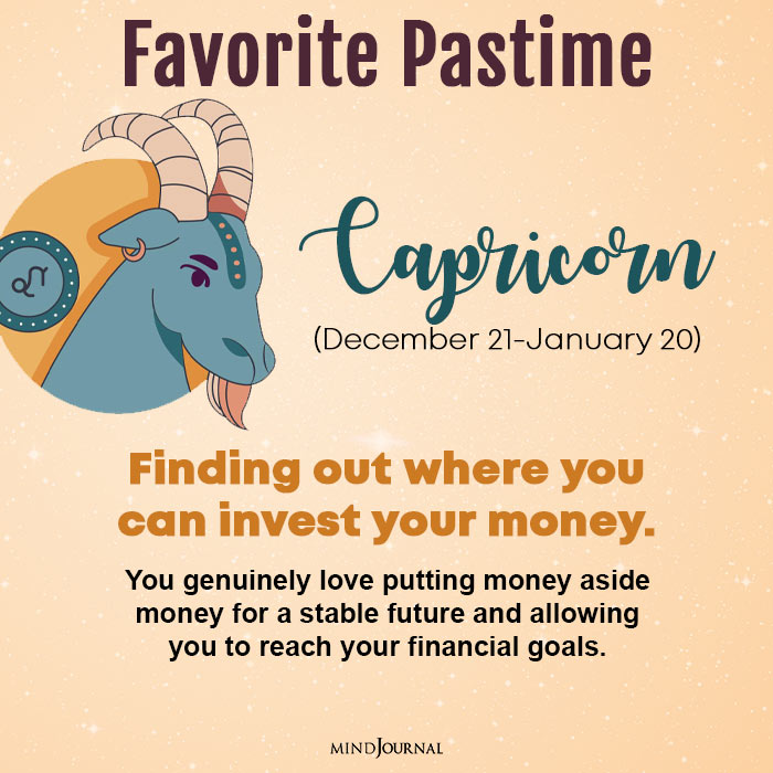 your favorite pastime capricorn