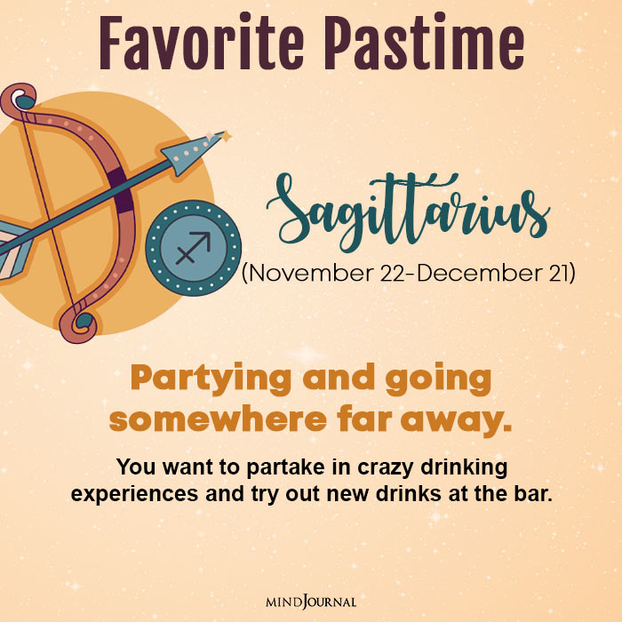 your favorite pastime sagittarius