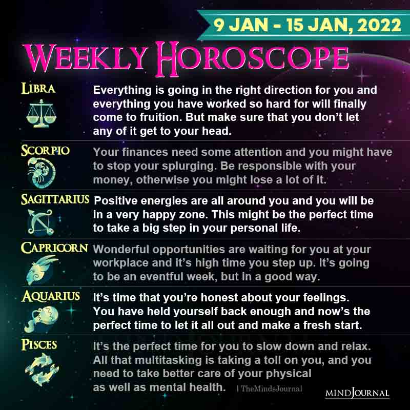 zodiac weekly horoscope poster part two