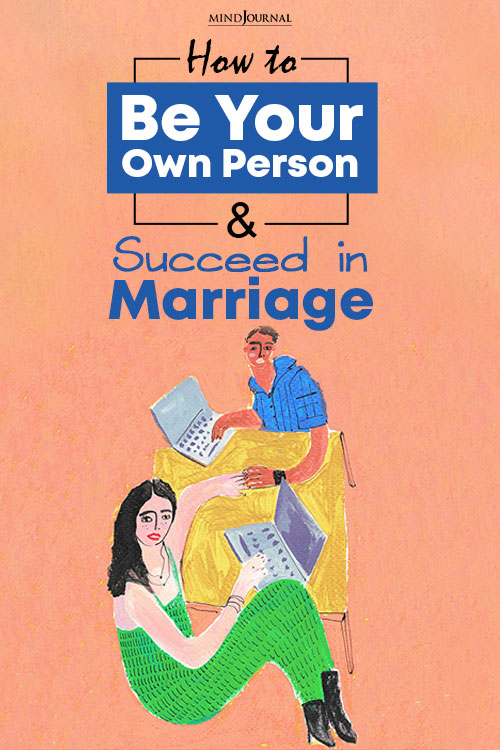 Be Own Person Succeed in Marriage pin
