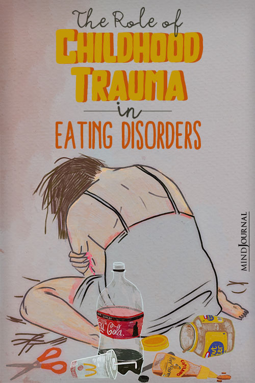 Childhood Trauma Eating Disorders Facts pin