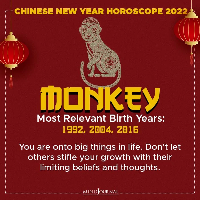 Chinese New Year Horoscope monkey