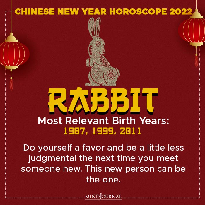 Chinese New Year Horoscope rabit