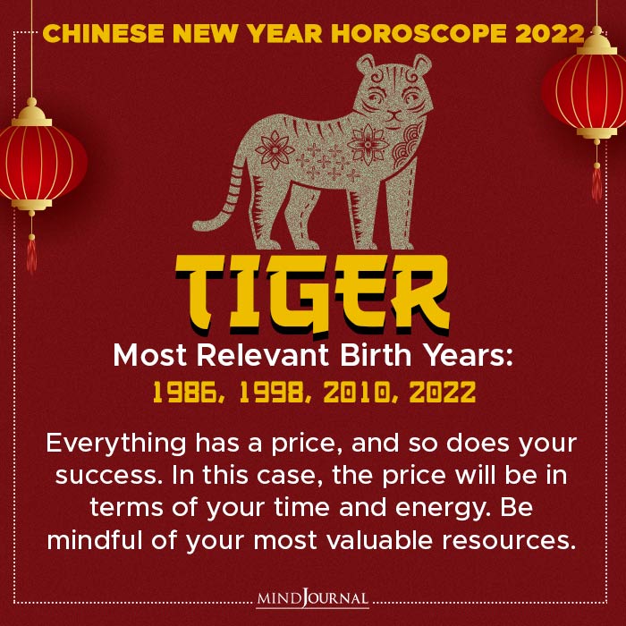Chinese New Year Horoscope tiger