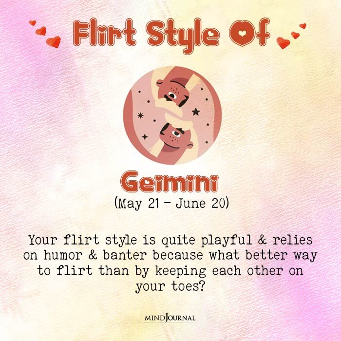 Flirt Style Of Zodiacs gemini