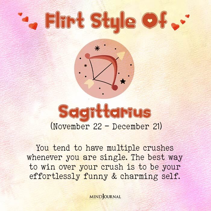 Flirt Style Of Zodiacs sagittarius