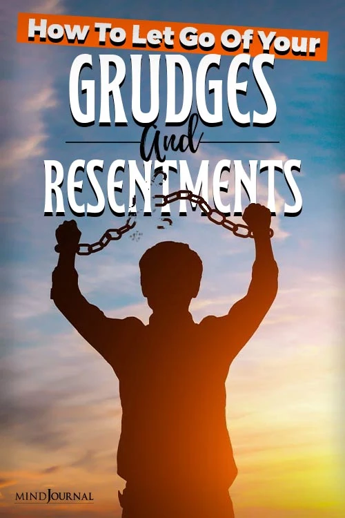 Let Go Of Grudges Resentments pin