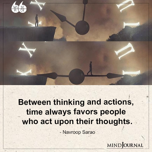 Navroop Sarao Between thinking and actions