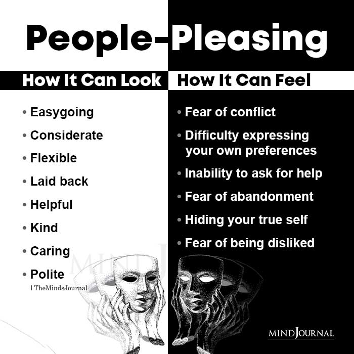 Signs of people pleasing and people pleasing behaviors
