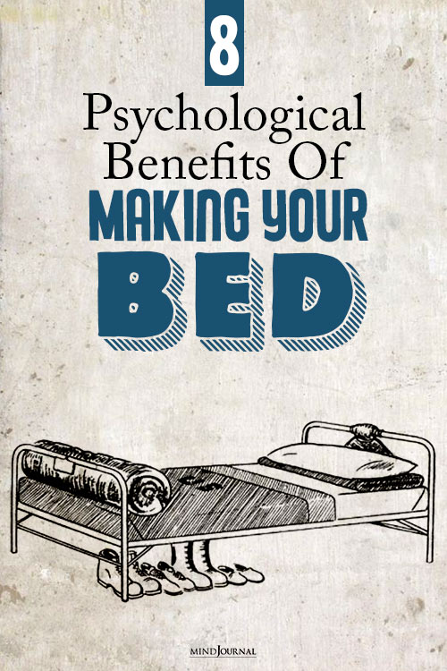 Psychological Benefits Of Making Your Bed pin