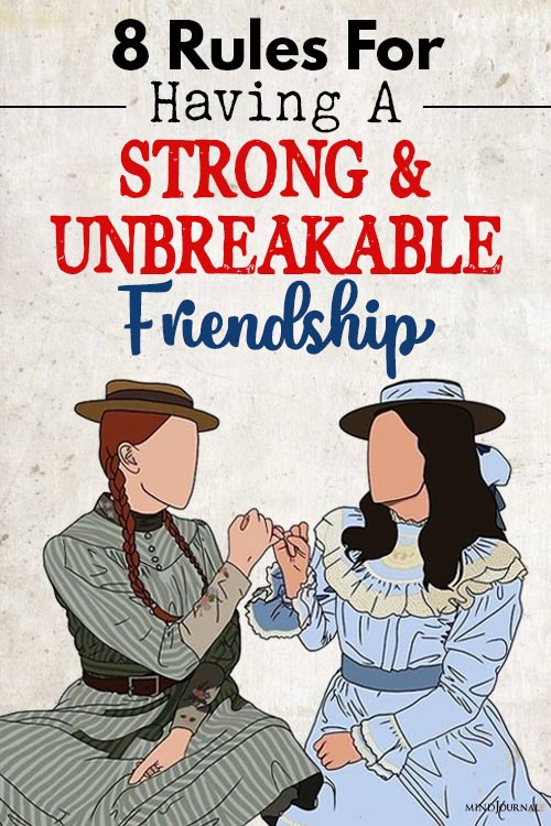 Rules Strong Unbreakable Friendship pin