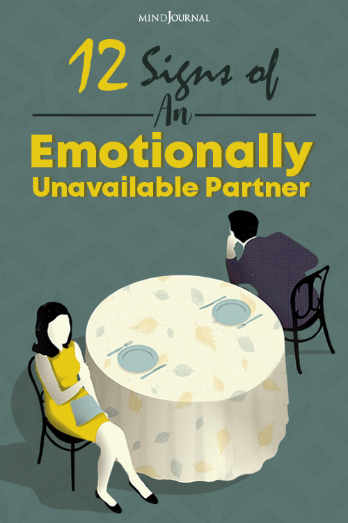 Signs Emotionally Unavailable Partner pin