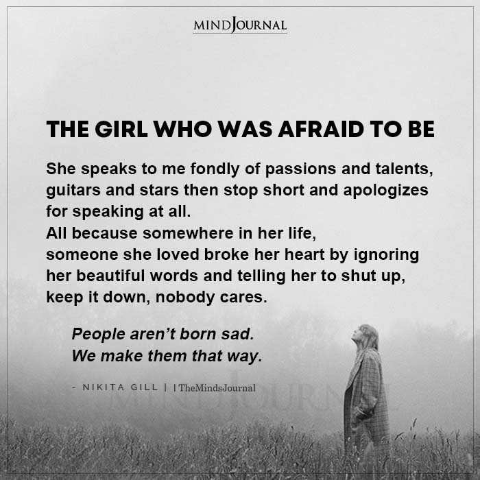 The Girl Who Was Afraid To Be