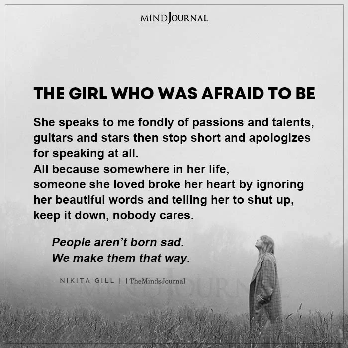 The Girl Who Was Afraid To Be