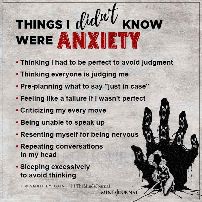 Things I Didnt Know Were Anxiety