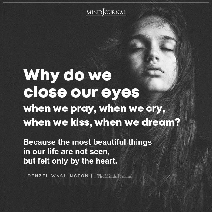 Why Do We Close Our Eyes When We Pray