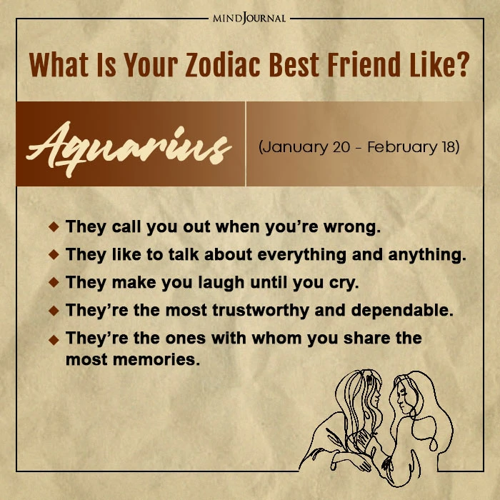 Your Zodiac Best friend Like Aquarius