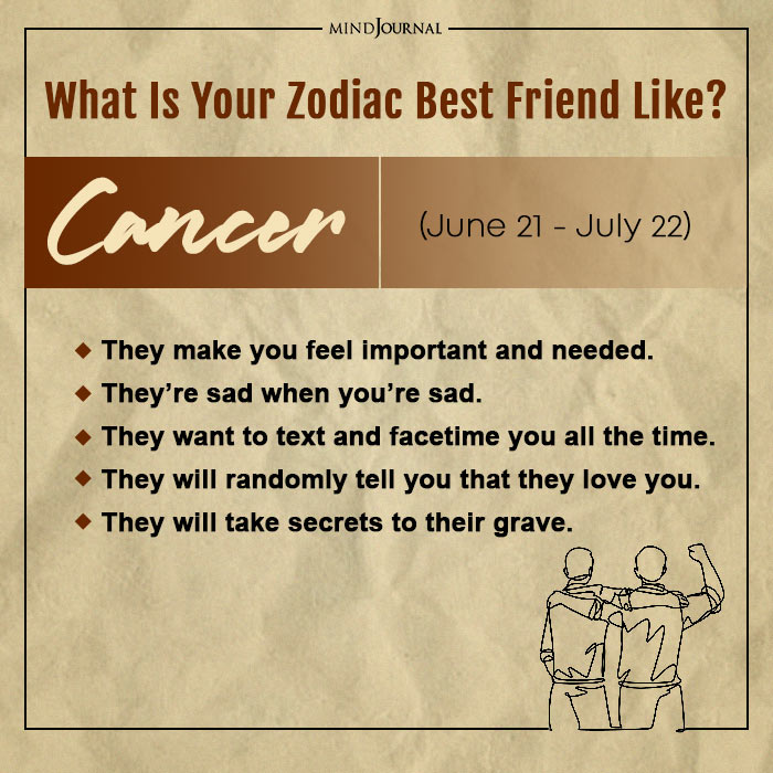 Your Zodiac Best friend Like Cancer