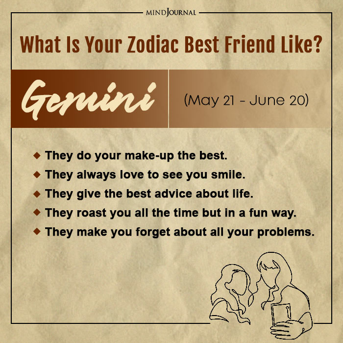 Your Zodiac Best friend Like Gemini