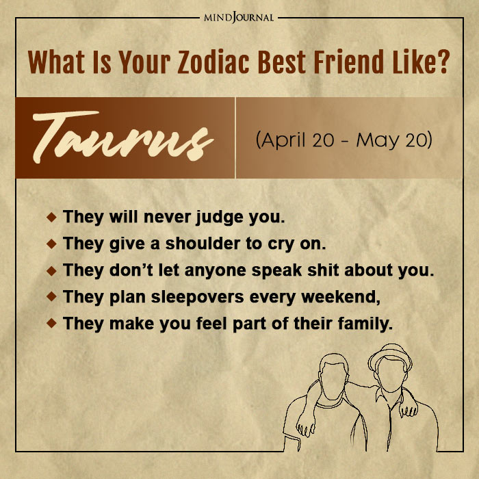 Your Zodiac Best friend Like Taurus