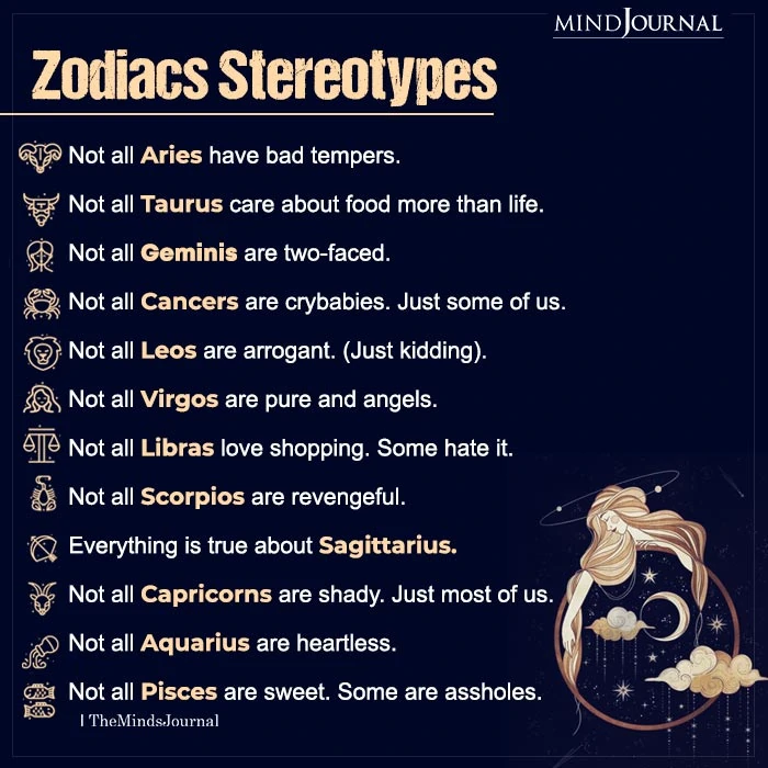 Zodiac Signs Stereotypes - Zodiac Memes Quotes