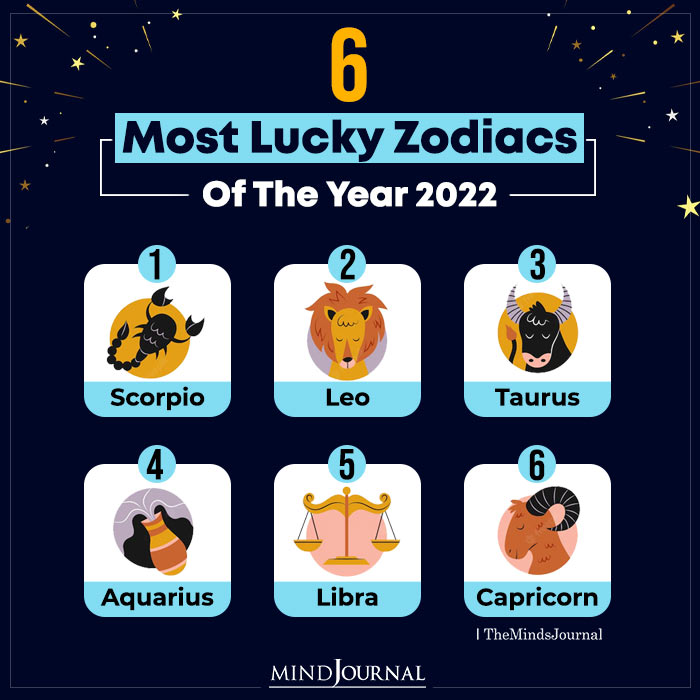 6 Most Lucky Zodiac Signs Of The Year 2022
