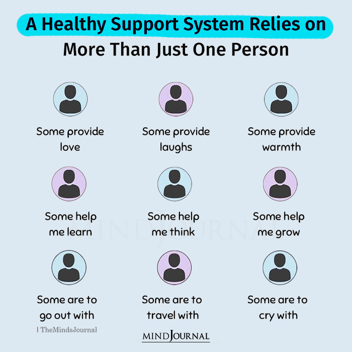 A Healthy Support System Relies On More Than Just One Person