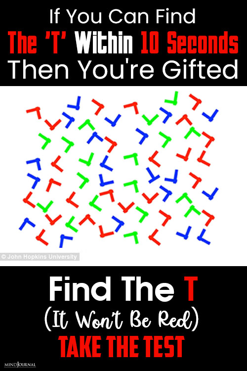 Find The T within 10 seconds to test your focus and concentration pin