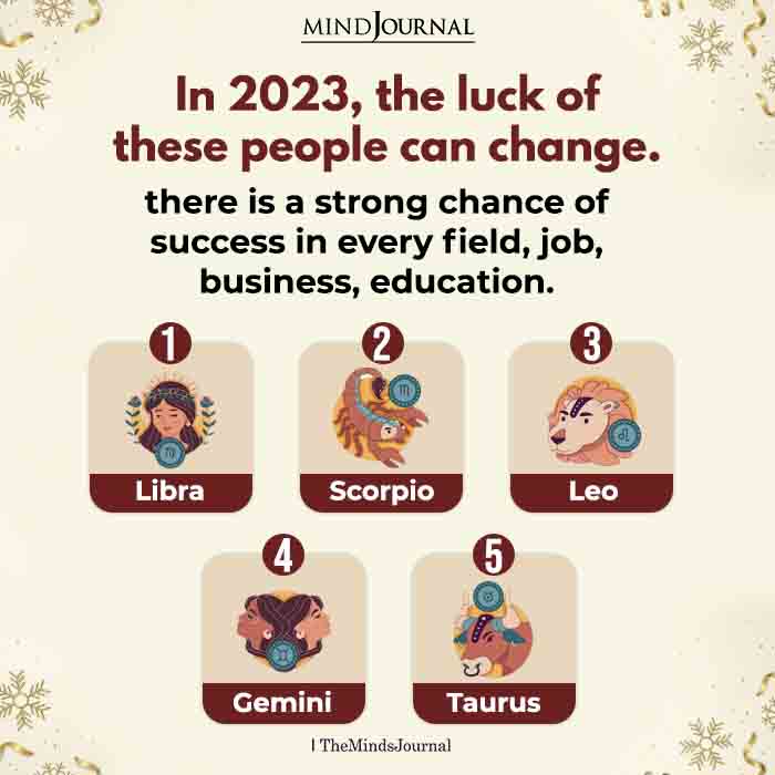 What are the 5 lucky signs for 2023?