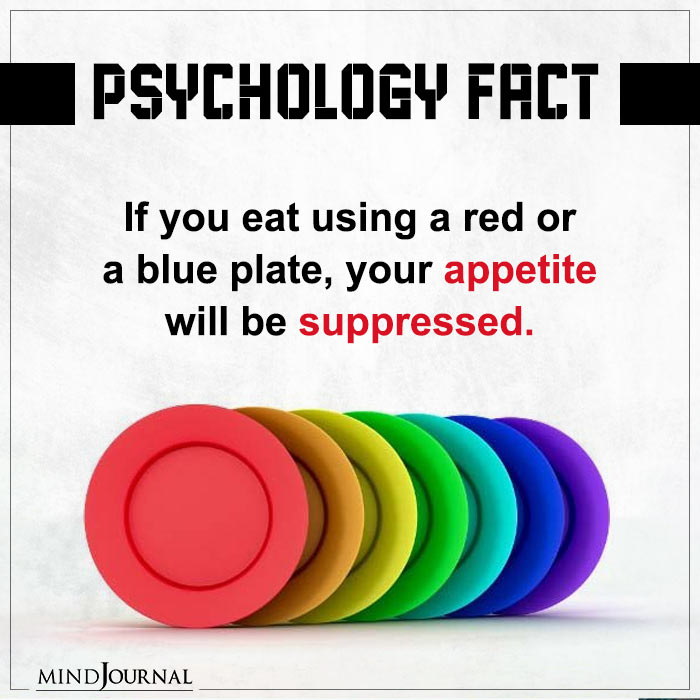 If You Eat Using A Red Or A Blue Plate