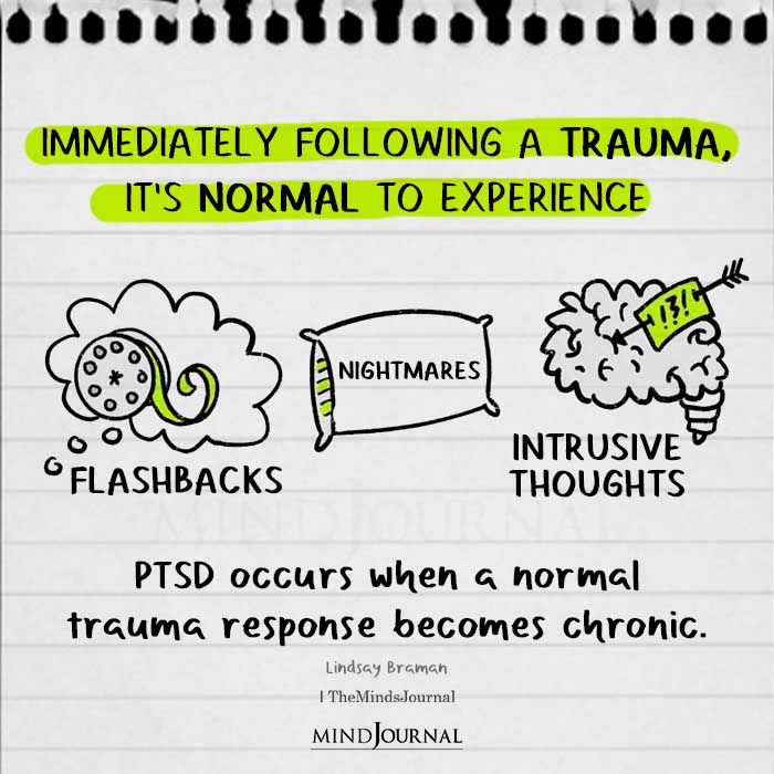 Immediately Following A Trauma Its Normal To Experience
