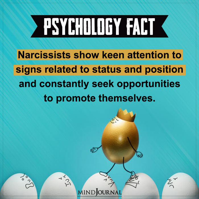 Narcissists Show Keen Attention To Signs Related To Status