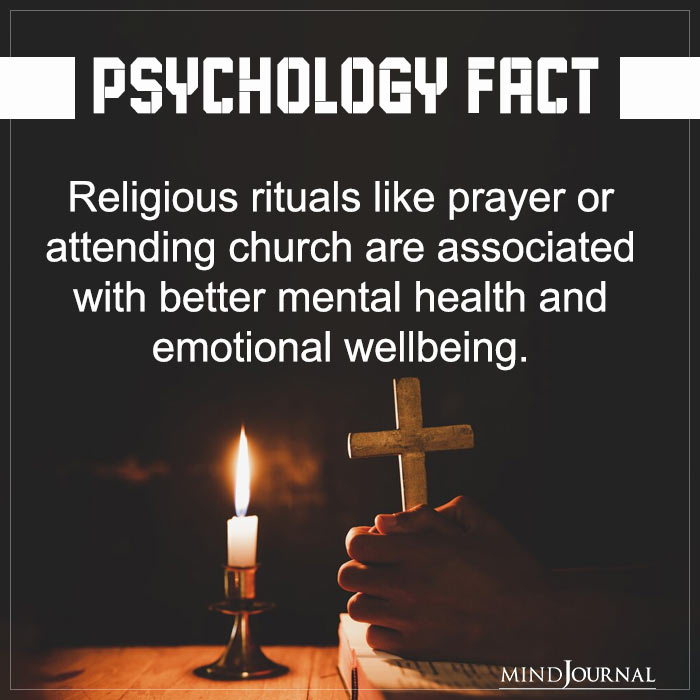 Religious Rituals Like Prayer Or Attending Church