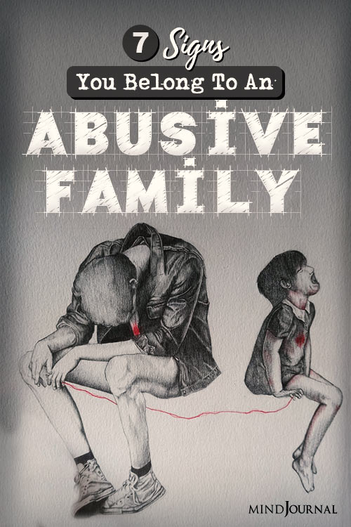 Signs Abusive Toxic Family pin