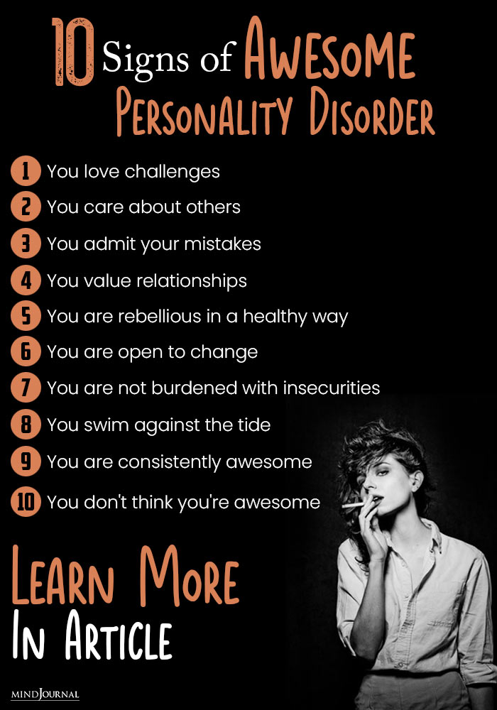 Signs of Awesome Personality Disorder info