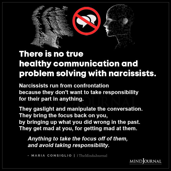 There Is No communication With Narcissists