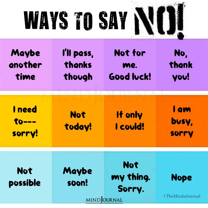 Ways To Say No