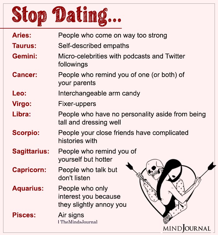 Whom You Should Stop Dating
