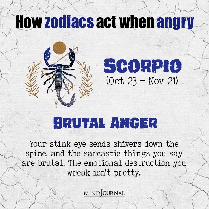 zodiacs act when angry scorpio