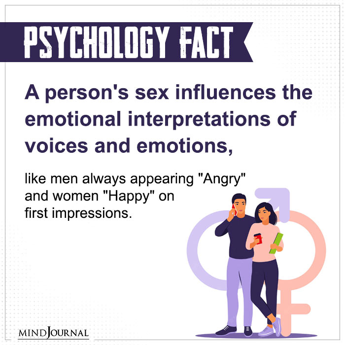 A Person's Sex Influences The Emotional Interpretations