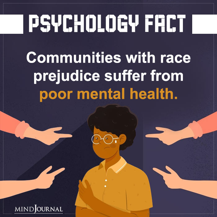 Communities With Race Prejuidice Suffer From Poor Mental Health