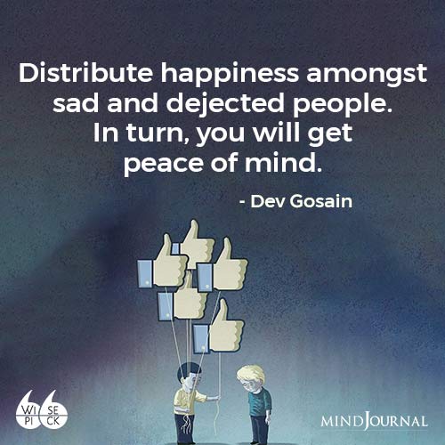 Dev Gosain Distribute happiness