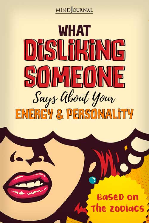 Disliking Someone Says About Energy