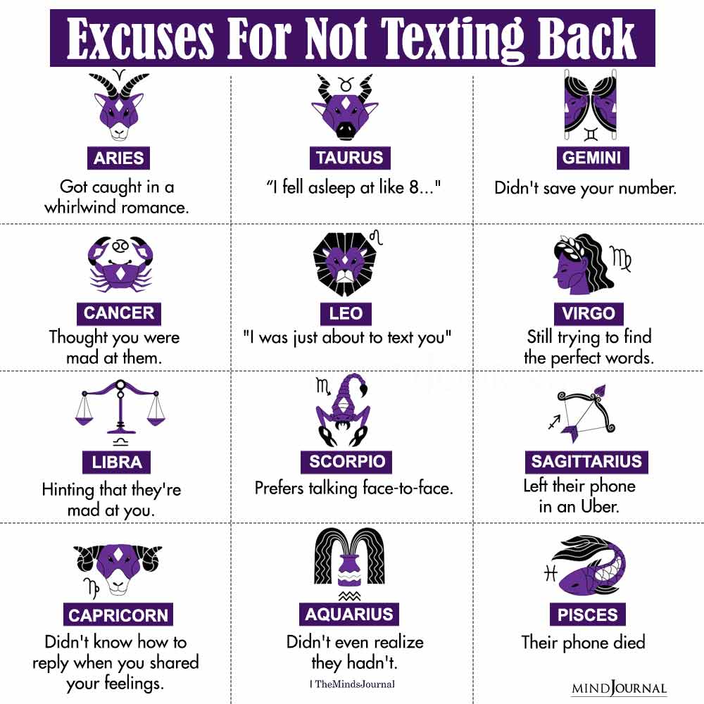 Excuses For Not Texting Back