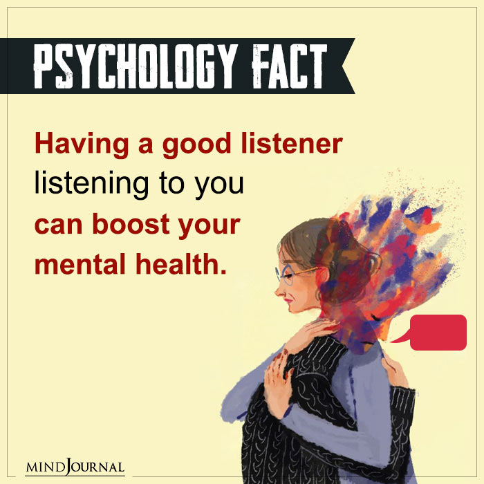 Having A Good Listener Listening To Your Talking