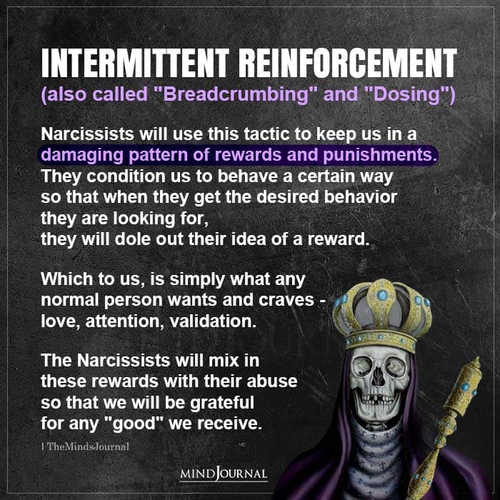 Intermittent Reinforcement Also Called Breadcrumbing And Dosing