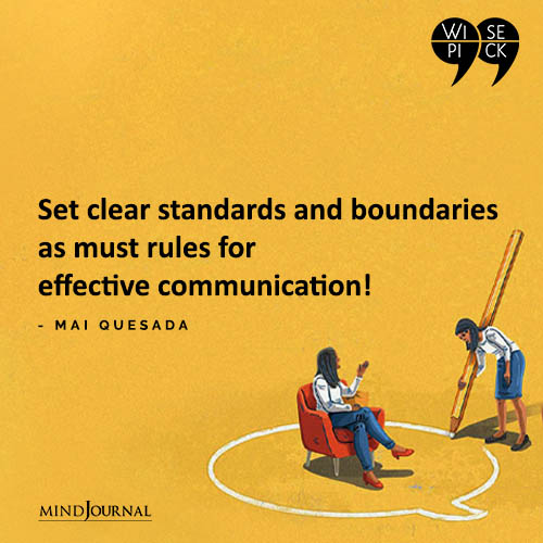 Mai Quesada Set clear standards and boundaries