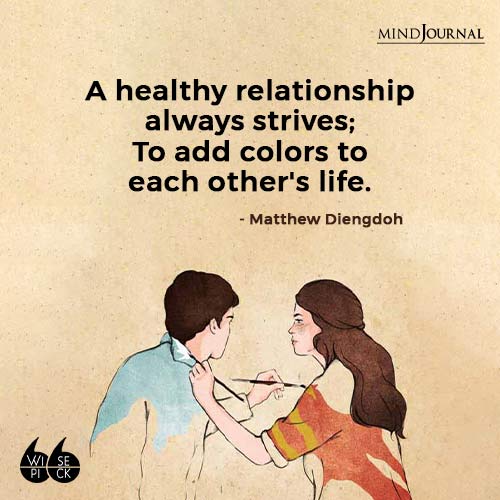 Matthew Diengdoh A Healthy Relationship